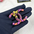 18K Chanel Pink Resin Brooch