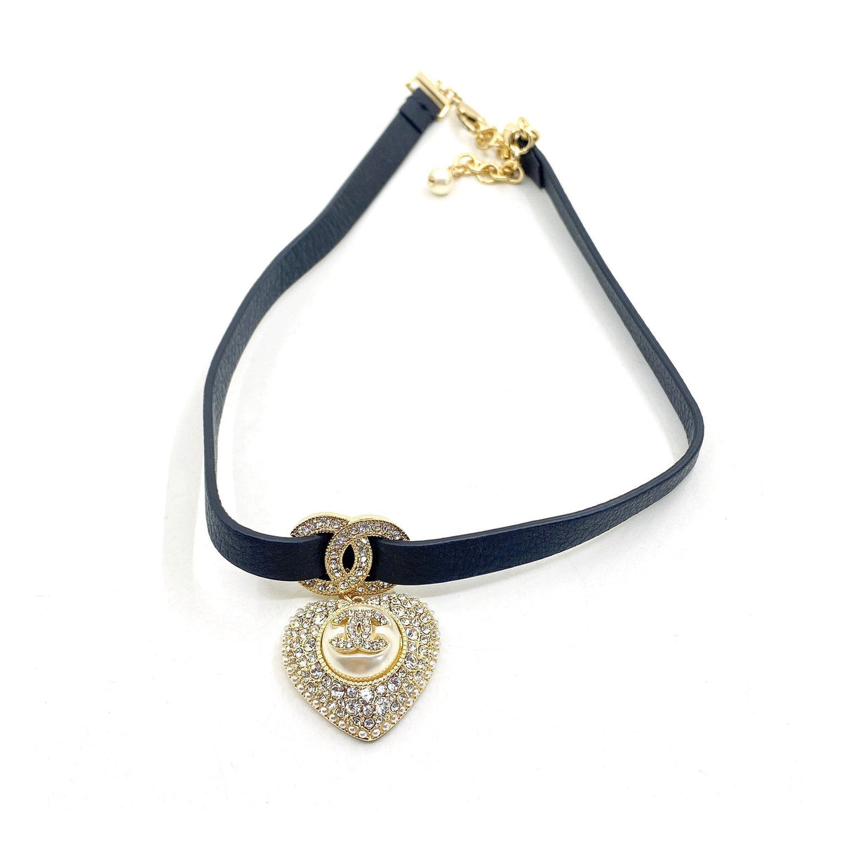 18K Chanel 2021 Leather Choker Necklace