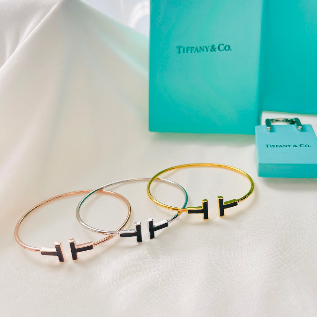 18K Tiffany & Co. Black Bracelet