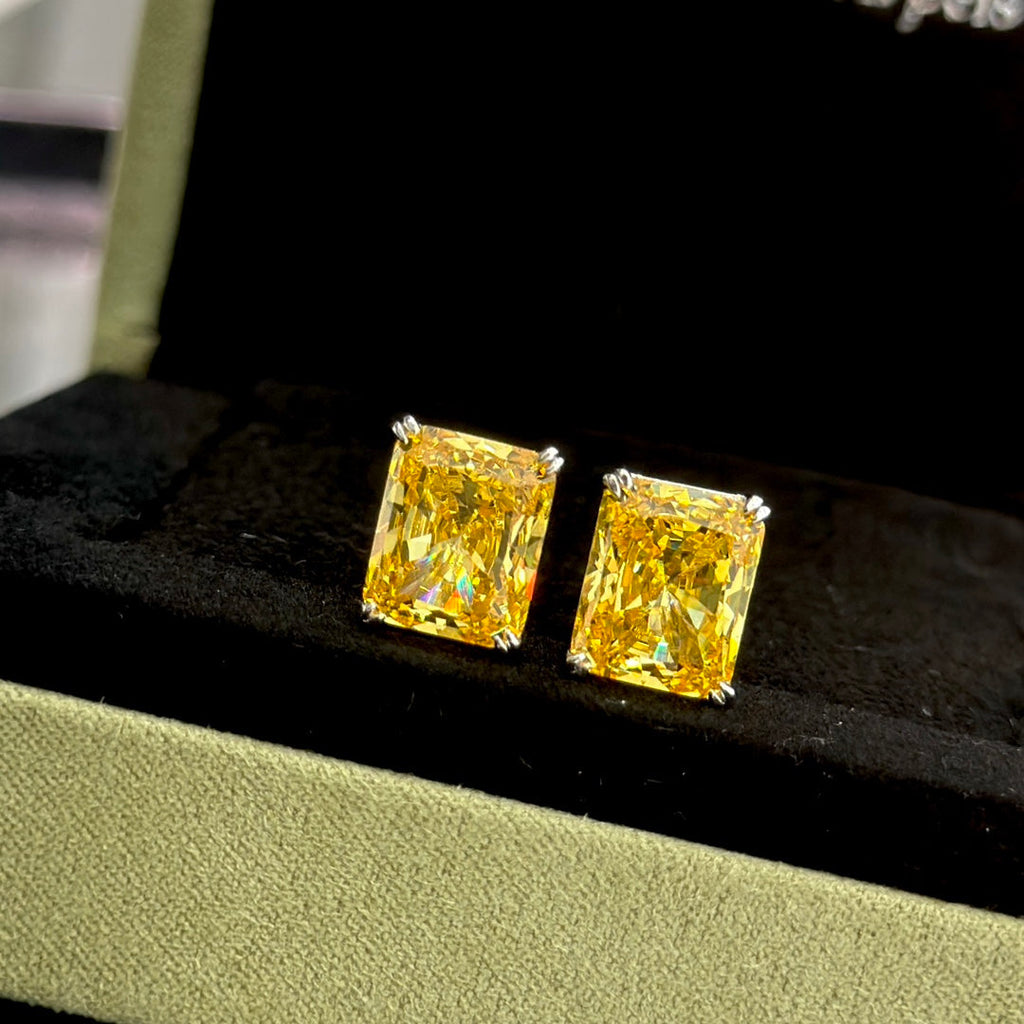 18K Tiffany & Co. Yellow Crystal Earrings