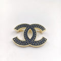 18K Chanel Black Brooch