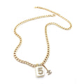 18K Chanel No.5 Perfume Pendant Chain Necklace