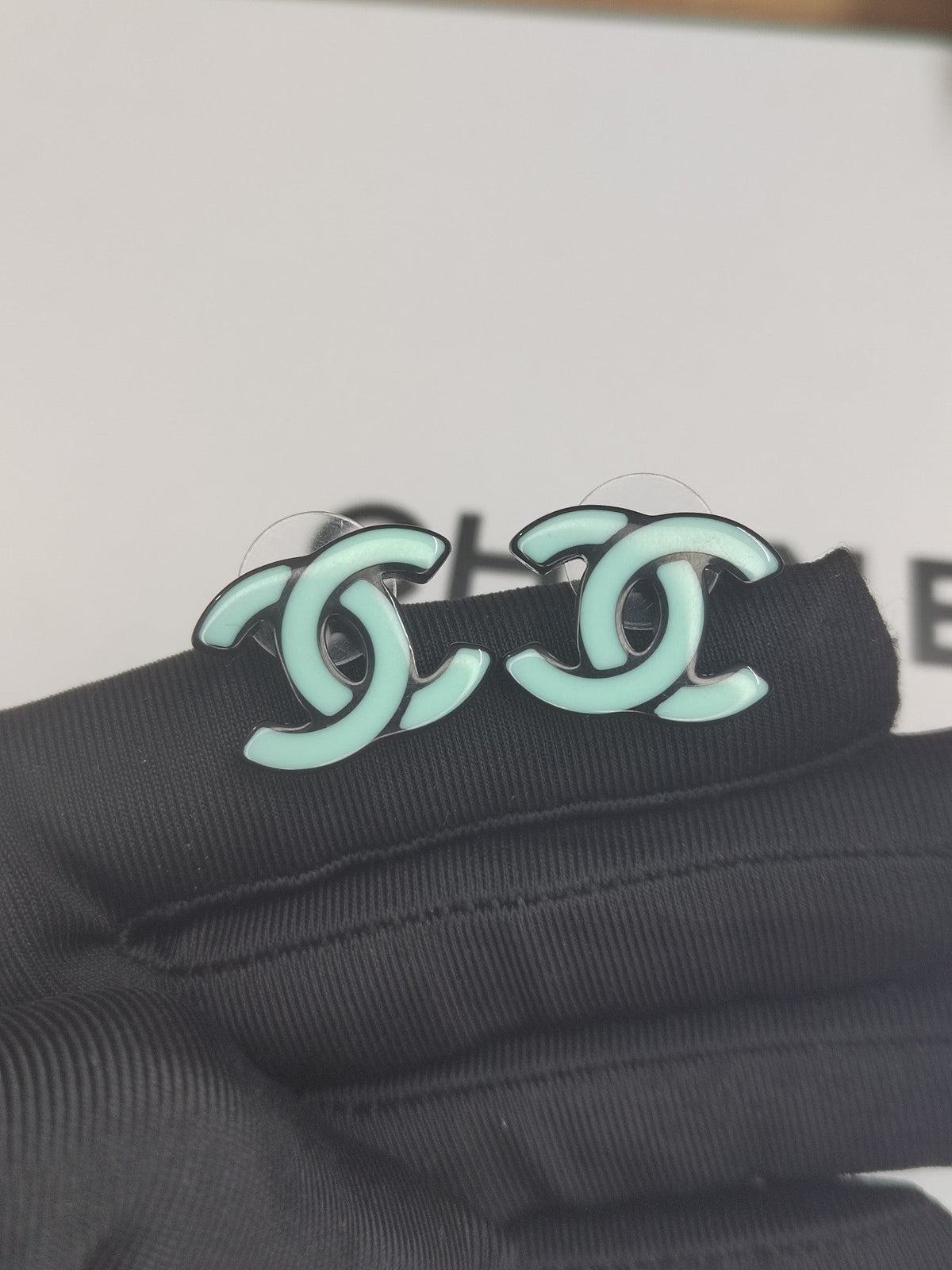 18K Classic Blue Chanel Earrings