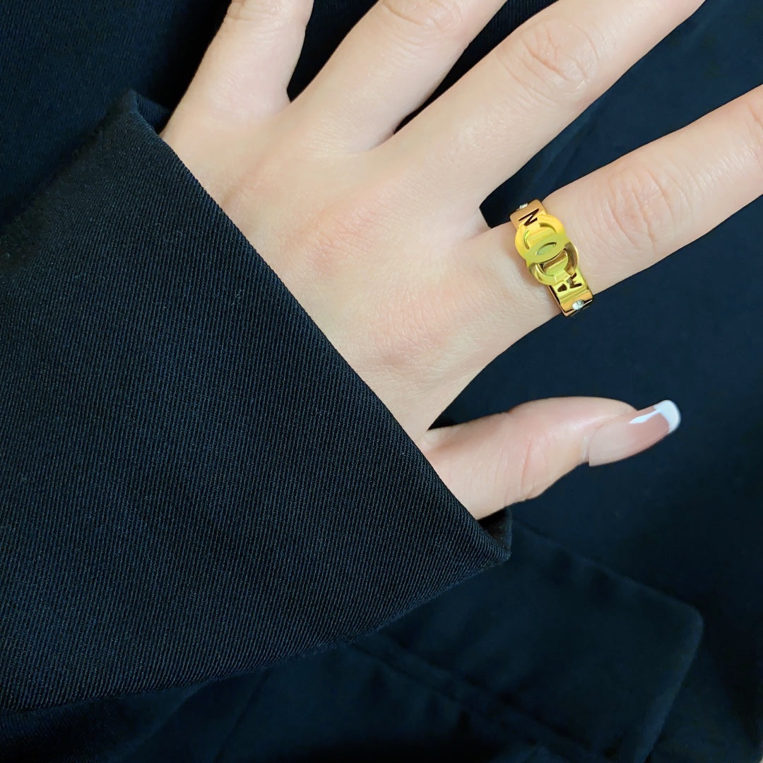 18K Chanel Yellow Gold Ring