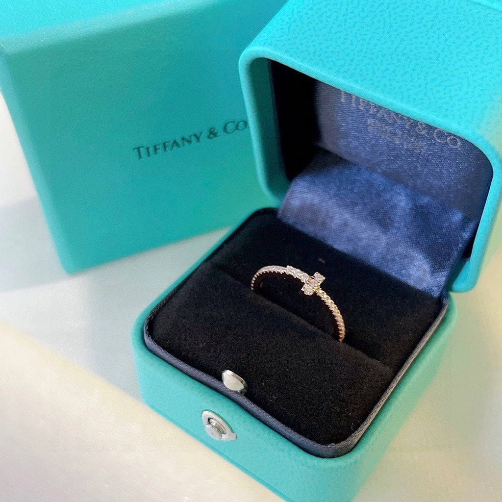18K Tiffany & Co. Diamond Wire Ring