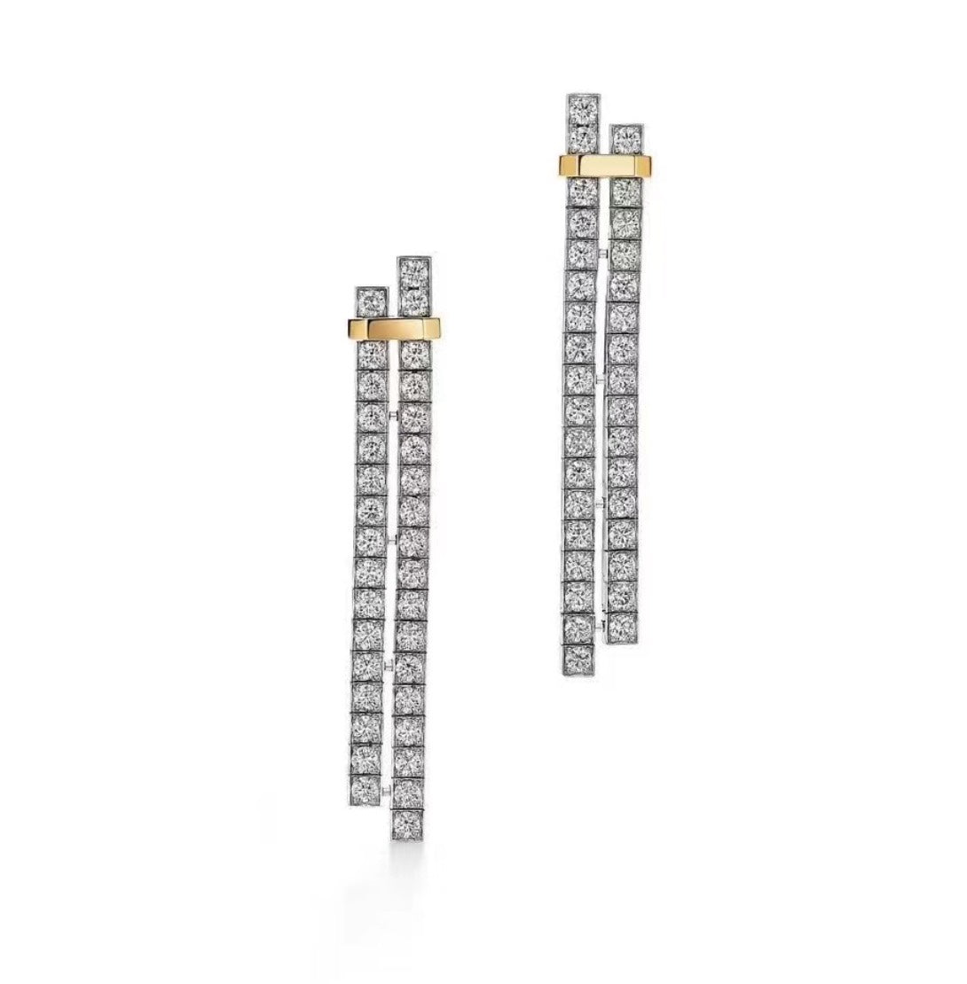 18K Tiffany & Co. Edge Drop Earrings