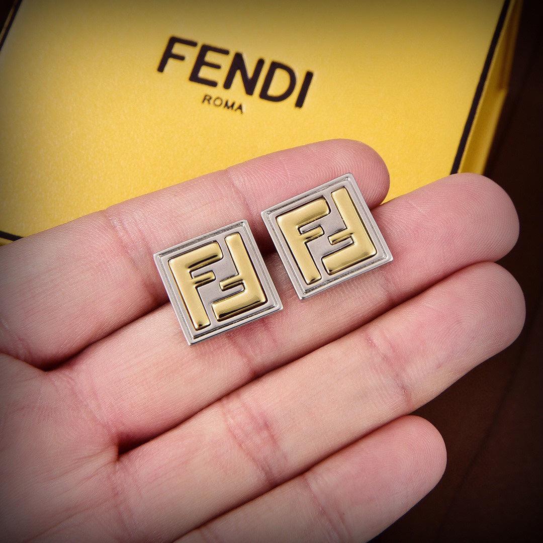 18K Fendi Forever Earrings