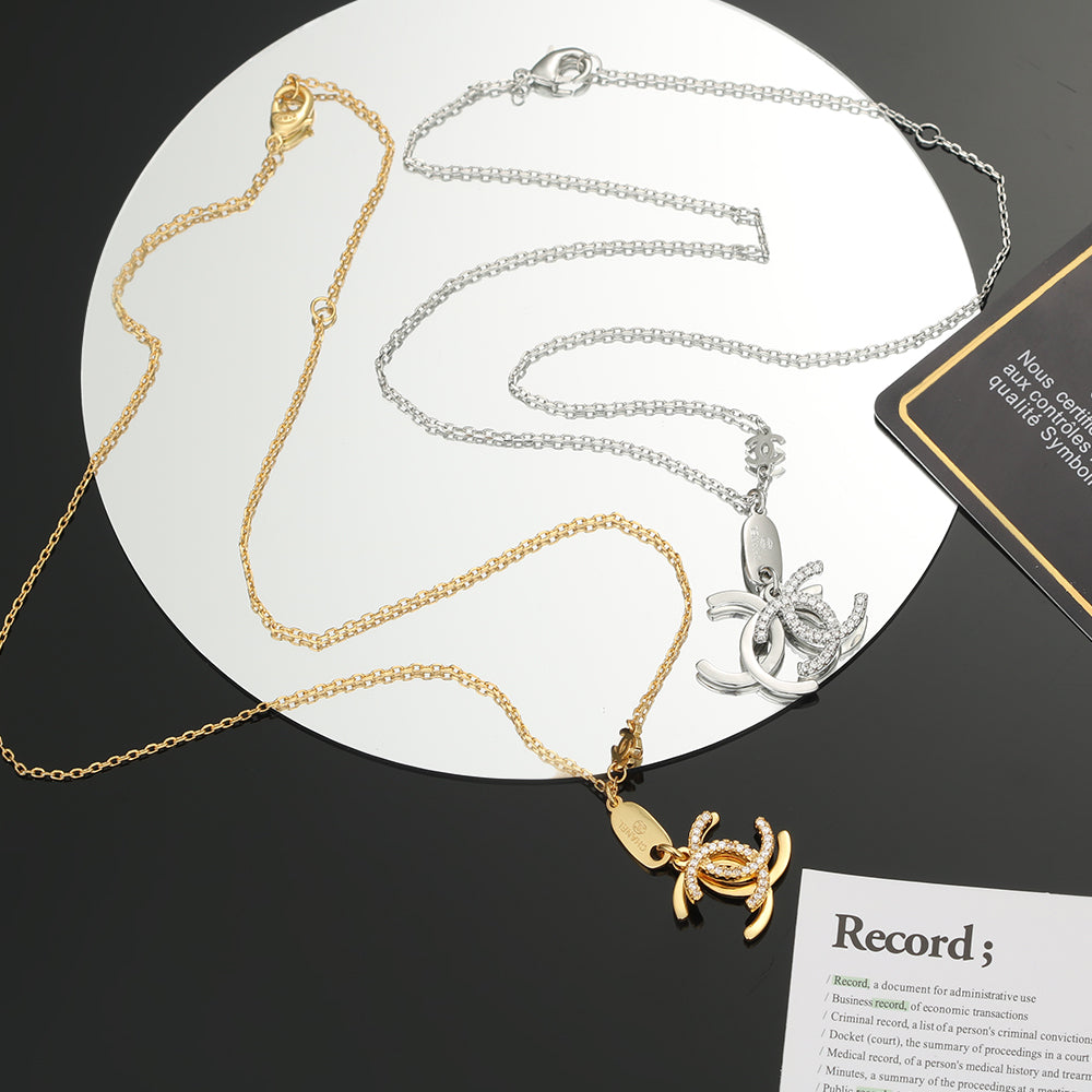 18K Chanel Diamond Long Necklace