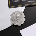 18K Chanel Camellia Diamonds Brooch