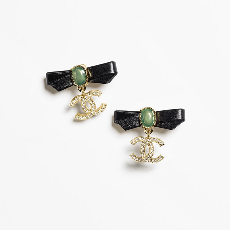 18K Chanel Bow Earrings