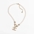 18K Chanel Pearls Chain Necklace