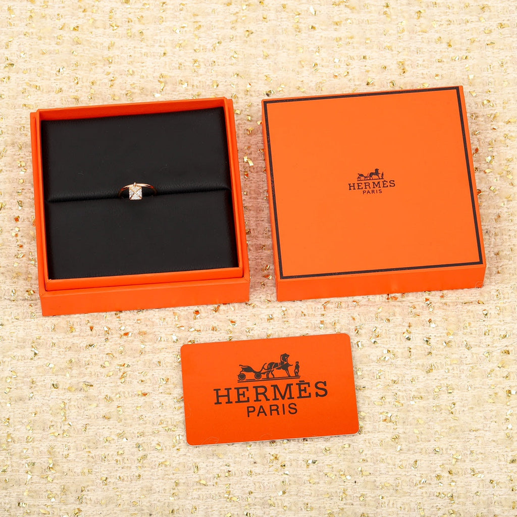 18K Chaine D'ancre Verso Hermès Ring