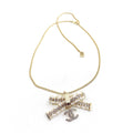 18K Chanel Bow Tie Necklace