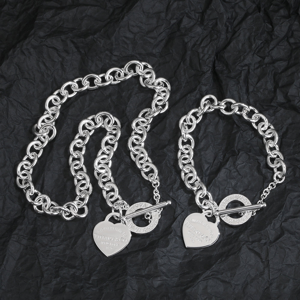 18K Tiffany & Co. Heart Tag Bracelet