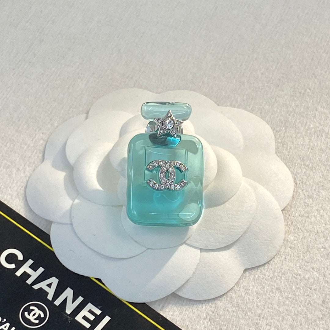 18K Chanel Perfume Color Bottle Brooch