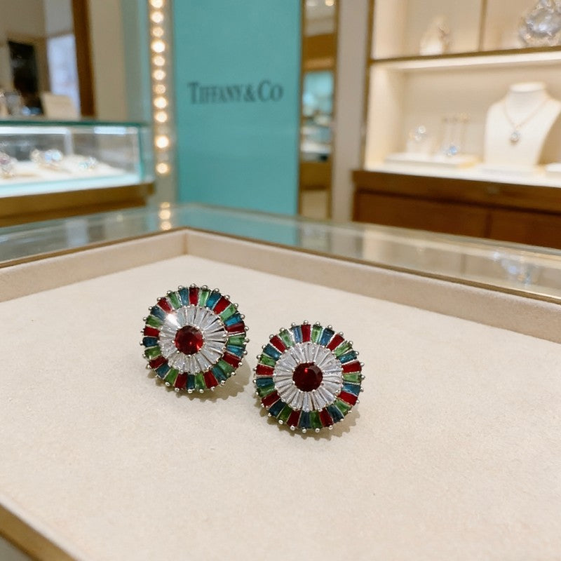 18K Tiffany & Co. Color Crystal Earrings