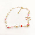 18K Chanel Pink & White Pearls Necklace