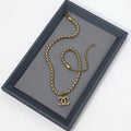18K Chanel Vintage Gold Choker Necklace