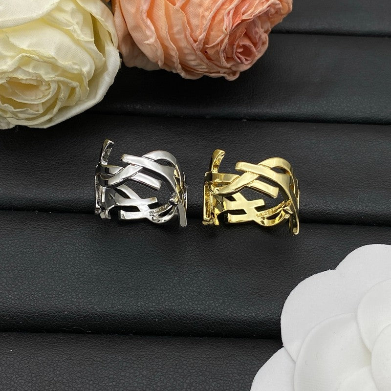 18K Saint Laurent YSL Gold Ring