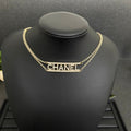 18K Chanel Letter Diamond Choker Necklace