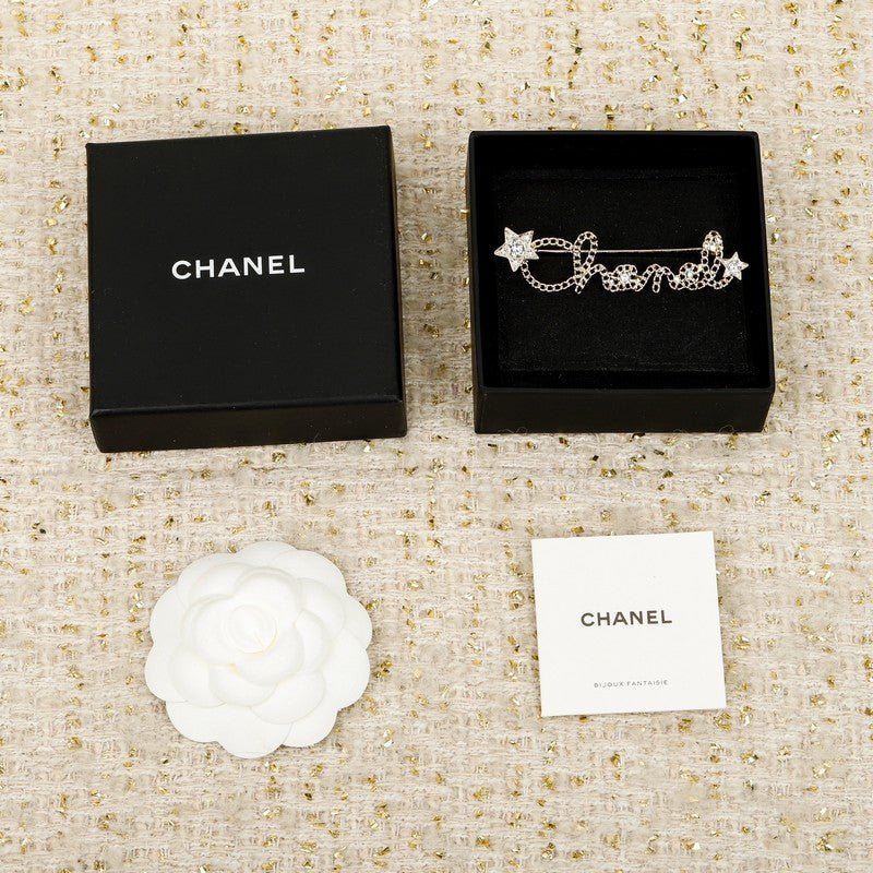18K Chanel Leather Gold Brooch