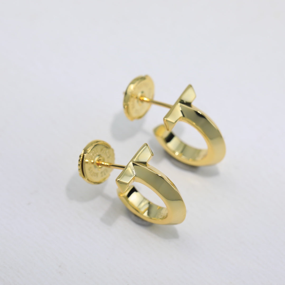 18K Tiffany & Co. Hoop Earrings