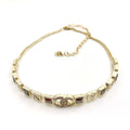 18K Chanel Gray Crystals Necklace