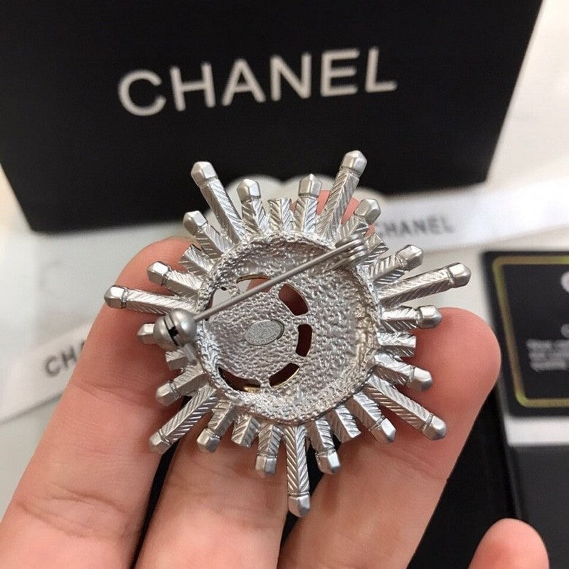 18K Chanel Crystal Brooch