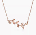 18K Tiffany & Co. Olive Leaf Vine Pendant Necklace