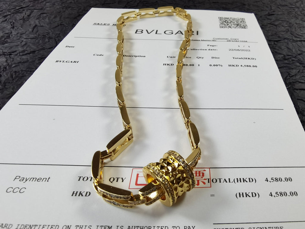 18K BVLGARI B.ZERO1 Diamonds Chain Link Necklace