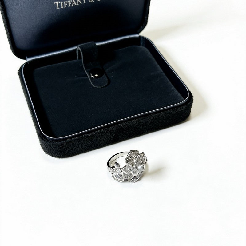 18K Tiffany & Co. Flower Diamond Ring
