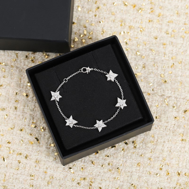 18K Chanel Star Diamond Bracelet