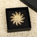 18K Chanel Sunflower Brooch