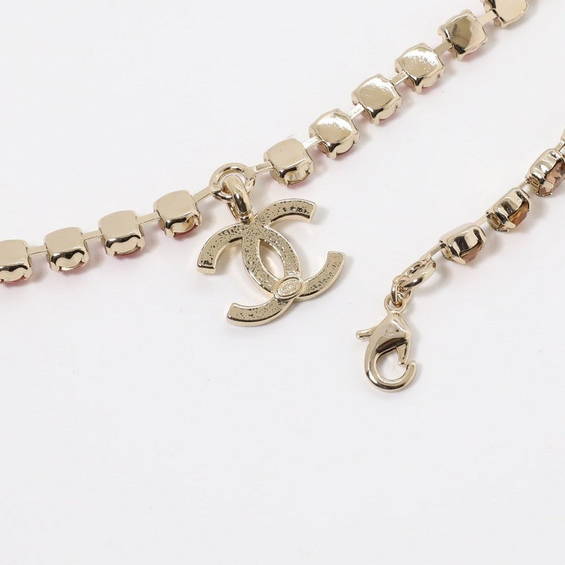 18K Chanel Pink Crystal Necklace