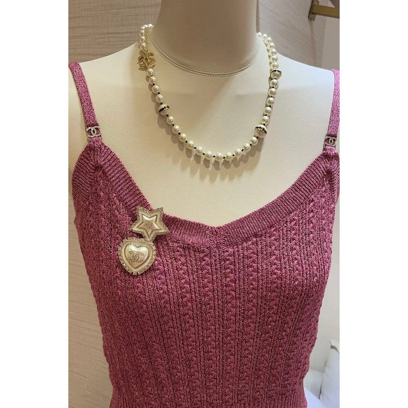 18K Chanel Star Pearl Brooch