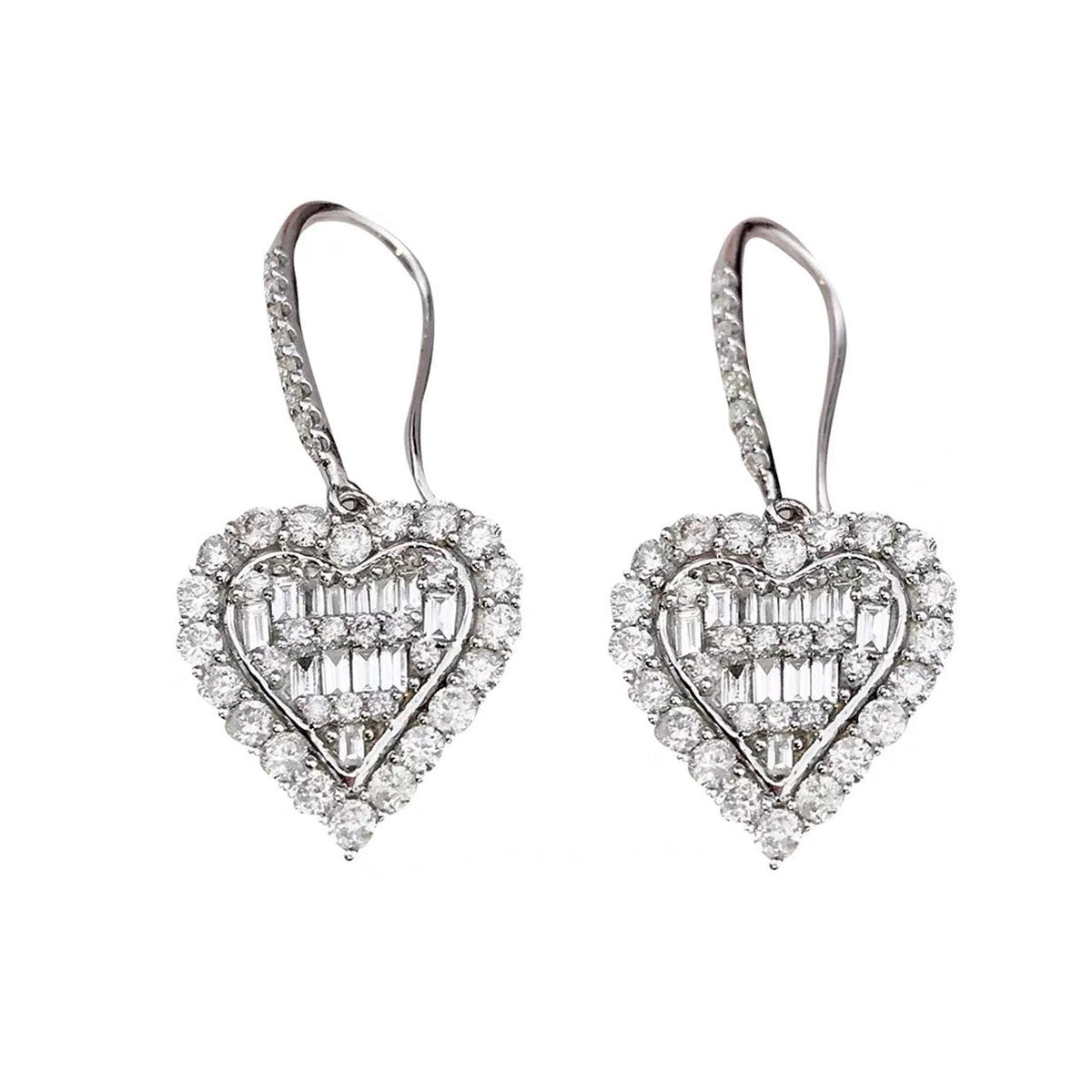 18K Tiffany & Co. Heart Diamonds Earrings