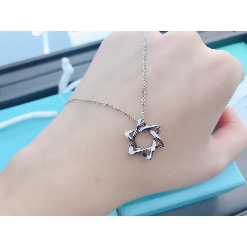 18K Tiffany & Co. Star of David Pendant Necklace