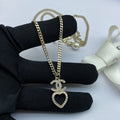 18K Chanel Heart Chain Necklace