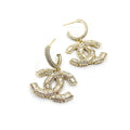 18K Chanel Crystals Earrings