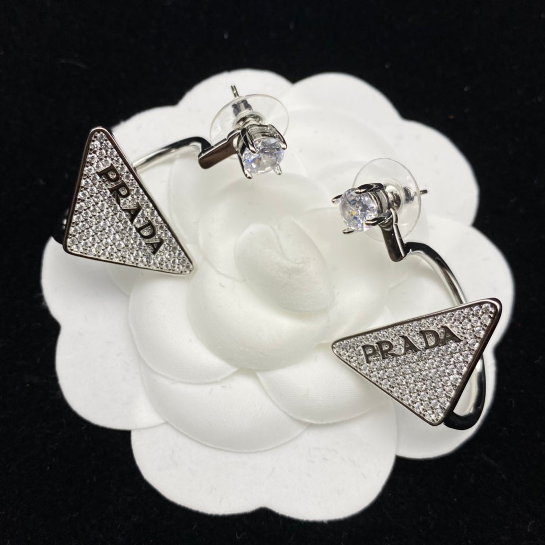 18K Prada Diamond Earrings