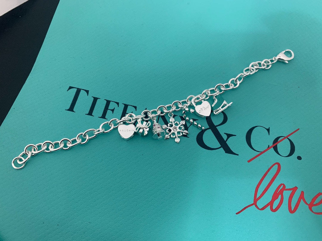 18K Tiffany & Co. Christmas Tag Bracelet