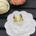18K Saint Laurent YSL Gold Ring