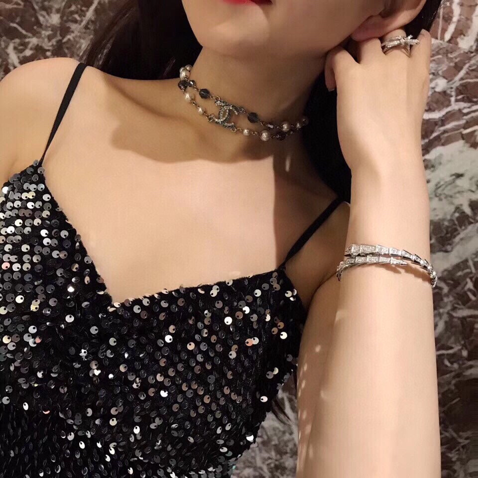 18K Chanel Blue Resin Necklace
