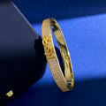 18K Saint Laurent YSL Diamond Bracelet