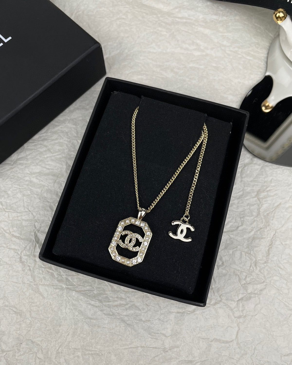 18K Chanel Perfume Bottle Chain Necklace