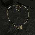 18K Chanel Black Heart Necklace