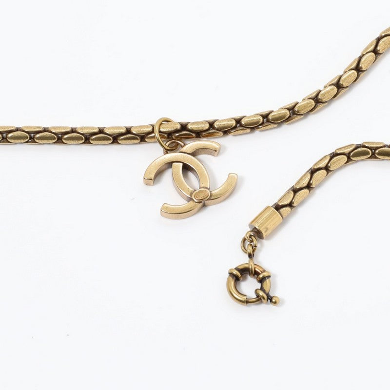 18K Chanel Vintage Gold Choker Necklace