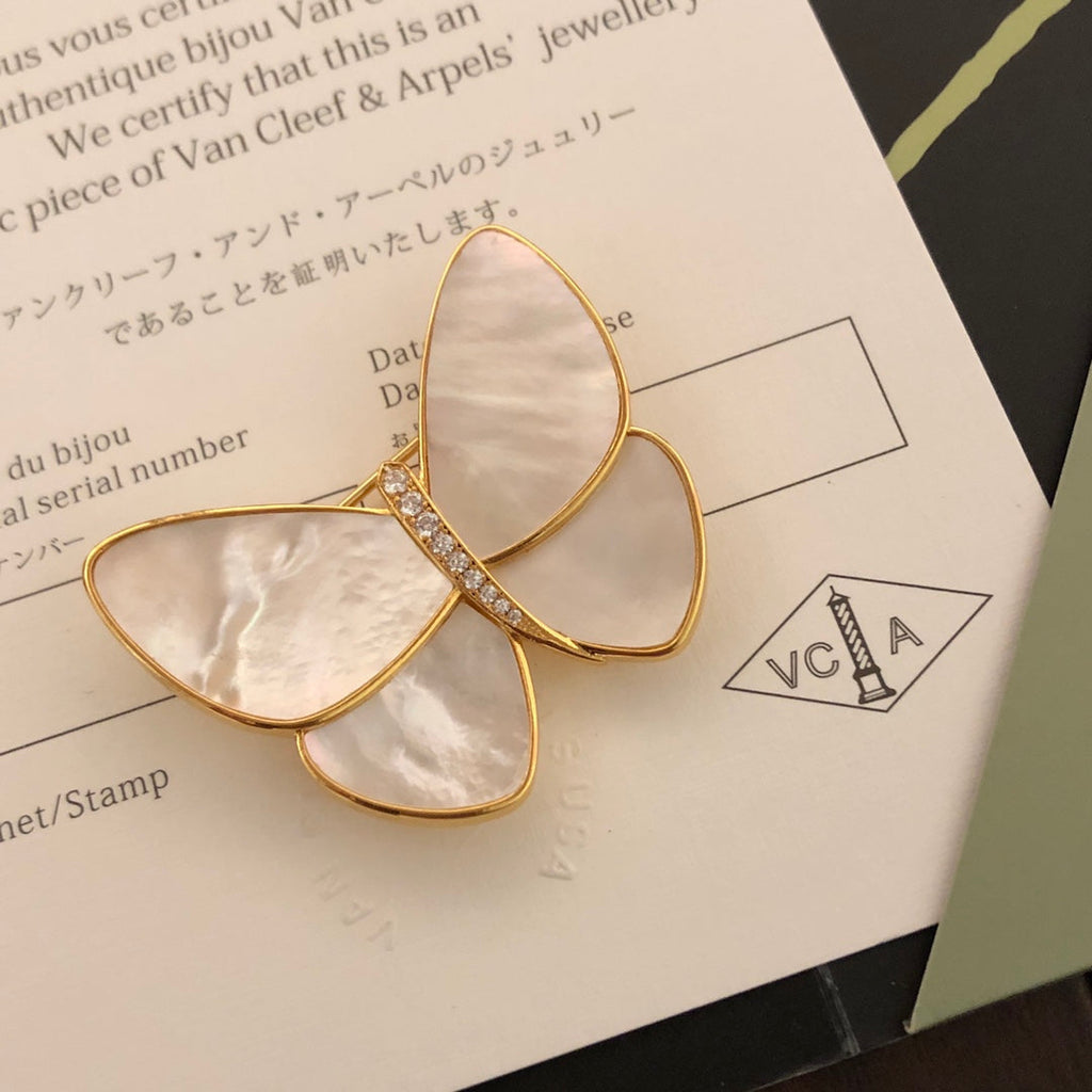 18K Van Cleef & Arpels Butterfly Brooch