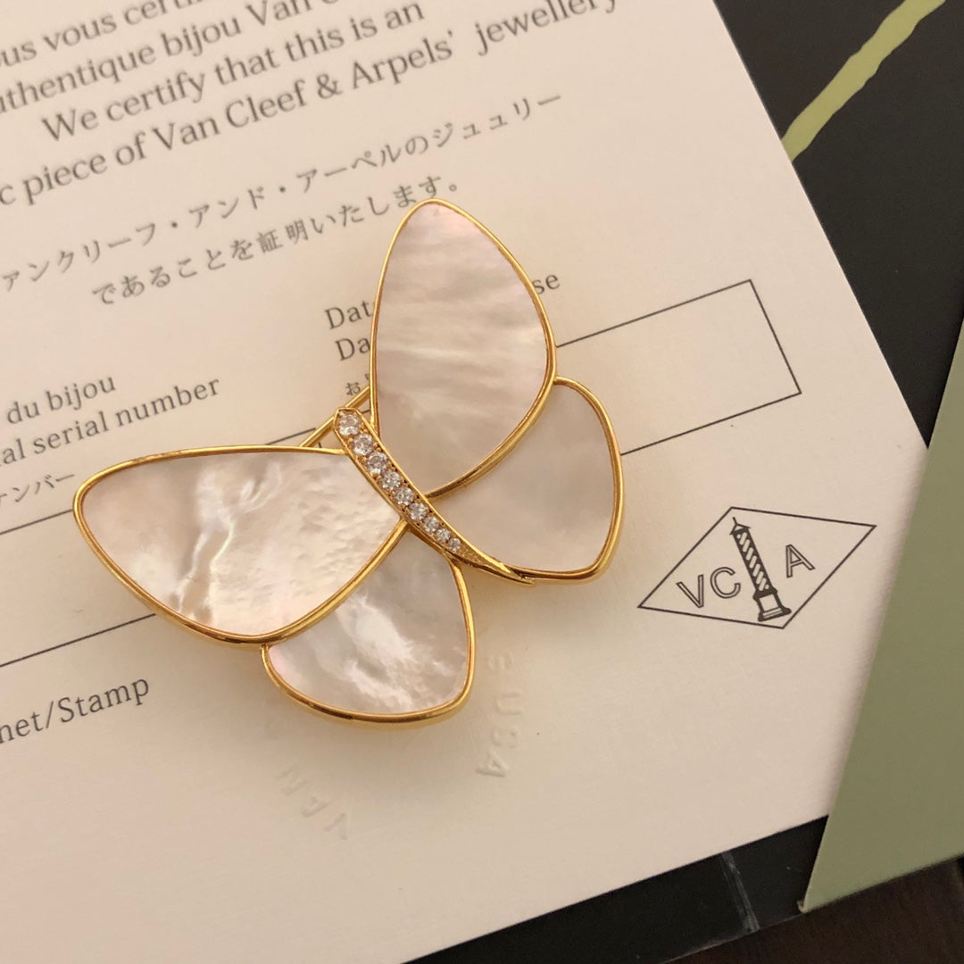 18K Van Cleef & Arpels Butterfly Brooch