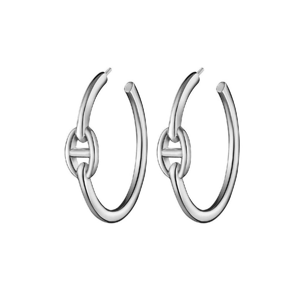 18K Chaine D'Ancre Hermès Earrings